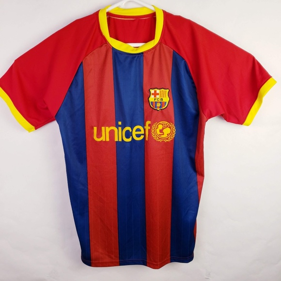 Other - FCB Unicef Messi #10 Futball/Soccar Jersey sz L